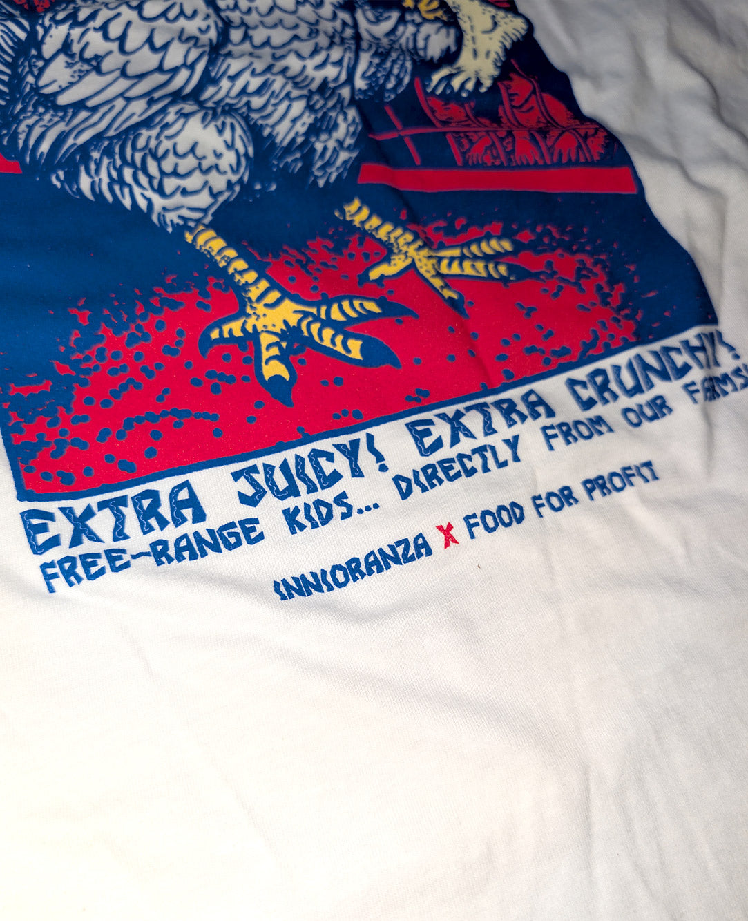LOS HUMANOS HERMANOS (FOOD FOR PROFIT)T-shirt streetwear ironica in cotone” image 7