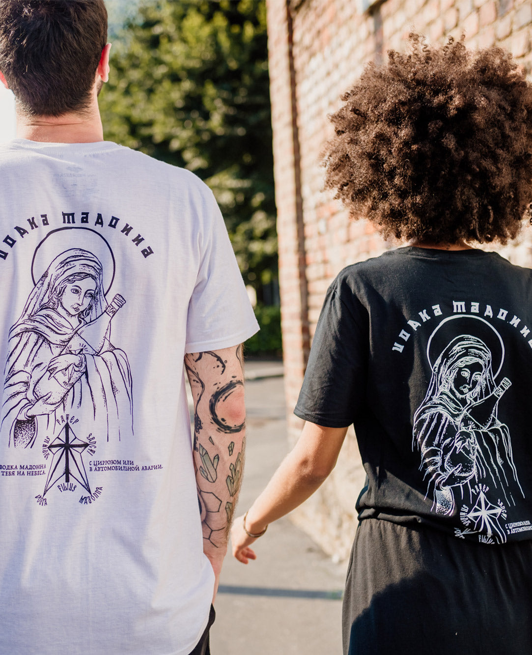 VODKA MADONNA T-shirt streetwear provocatoria in cotone image 12