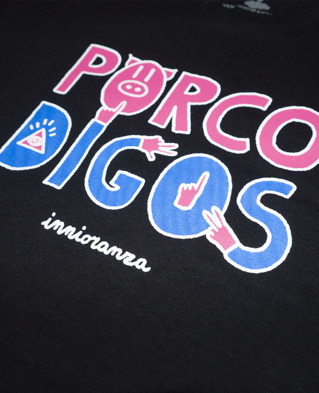 PORCO DIGOS T-shirt streetwear ironica in cotone” image 4