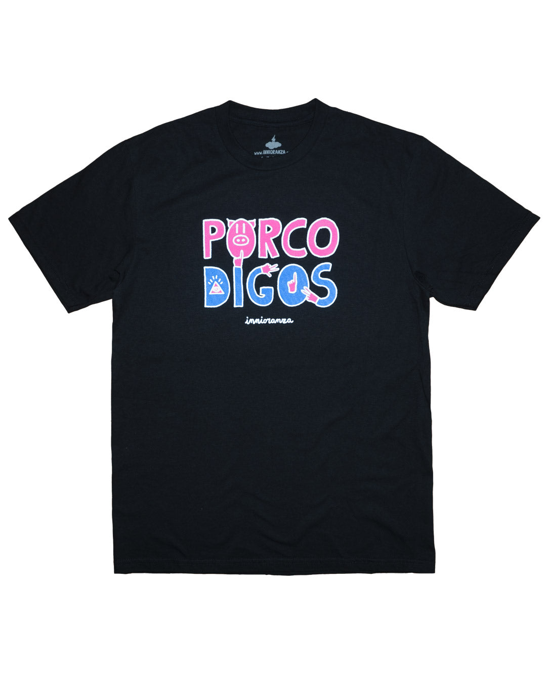 PORCO DIGOS T-shirt streetwear ironica in cotone” image 0